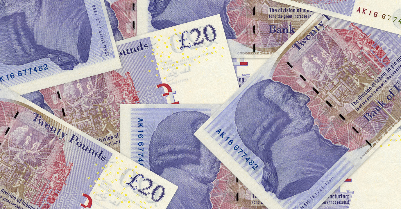 UK pound money background